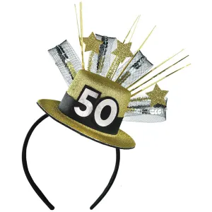 Regal Celebration 50th Fascinator Headband