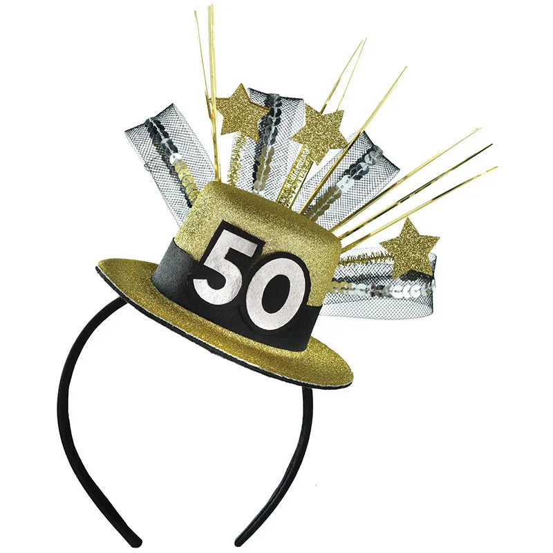 Regal Celebration 50th Fascinator Headband