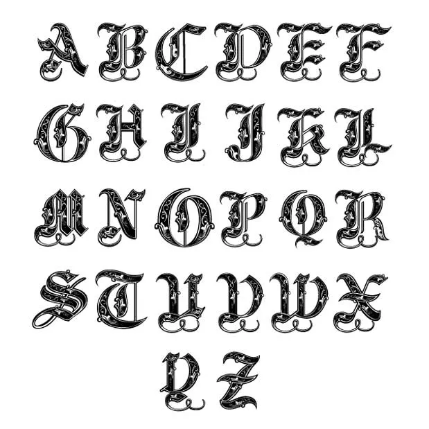 Regal Initial Ornament