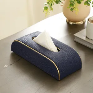 Relca Leather Tissue Box - Blue