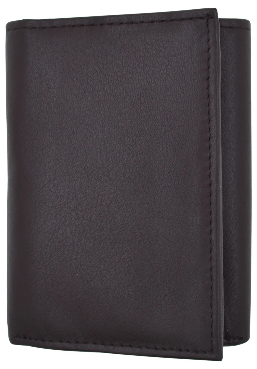 RFID Blocking Men's Premium Leather Trifold Flap ID Card Holder Wallet
