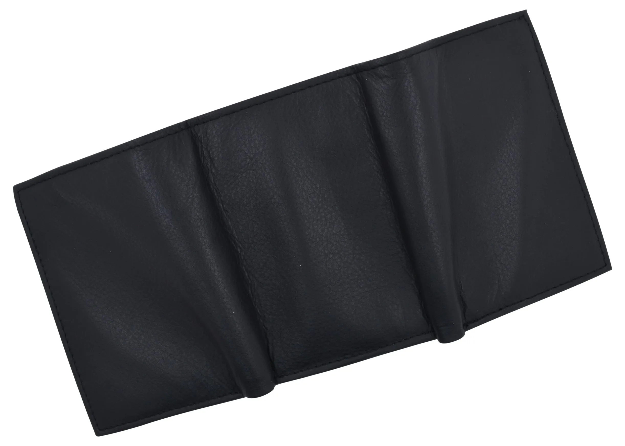RFID Blocking Men's Premium Leather Trifold Flap ID Card Holder Wallet