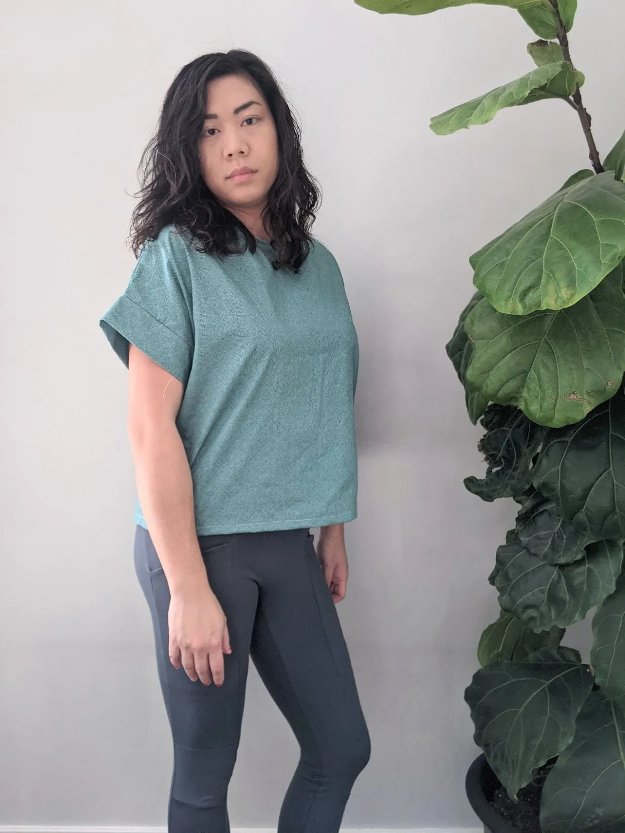 Ribbed Print | Emerald Herringbone R3C5