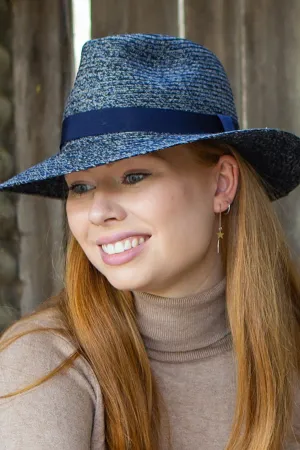 Rigon Auburn Unisex Fedora - Mixed Navy