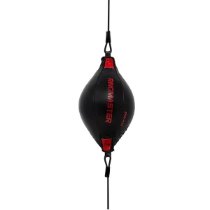 RingMaster Sports Double End Diamond Speed Ball BoxR Series Genuine Leather Red/Black