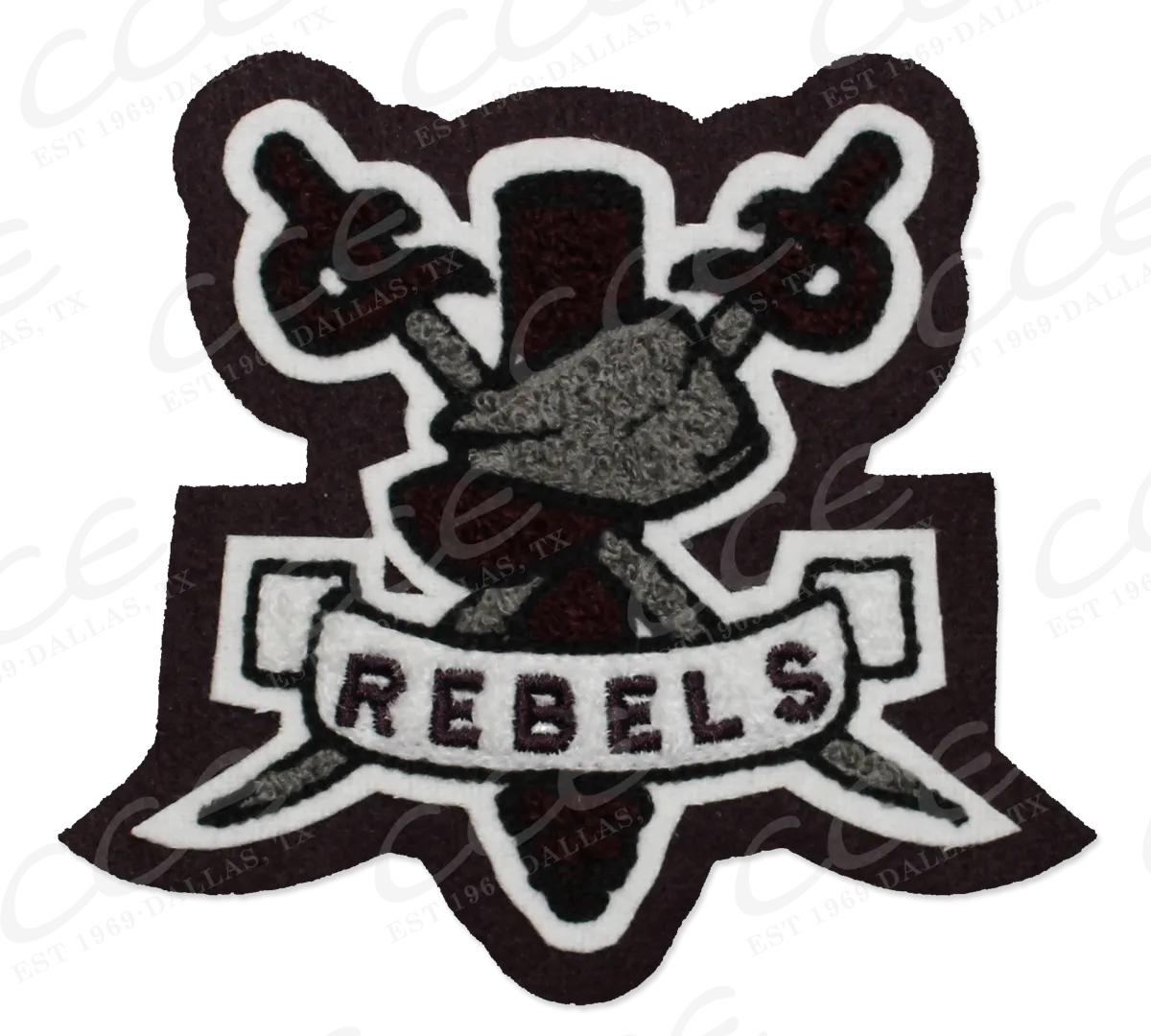 Robert E. Lee HS Cross Swords Sleeve Mascot