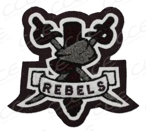 Robert E. Lee HS Cross Swords Sleeve Mascot