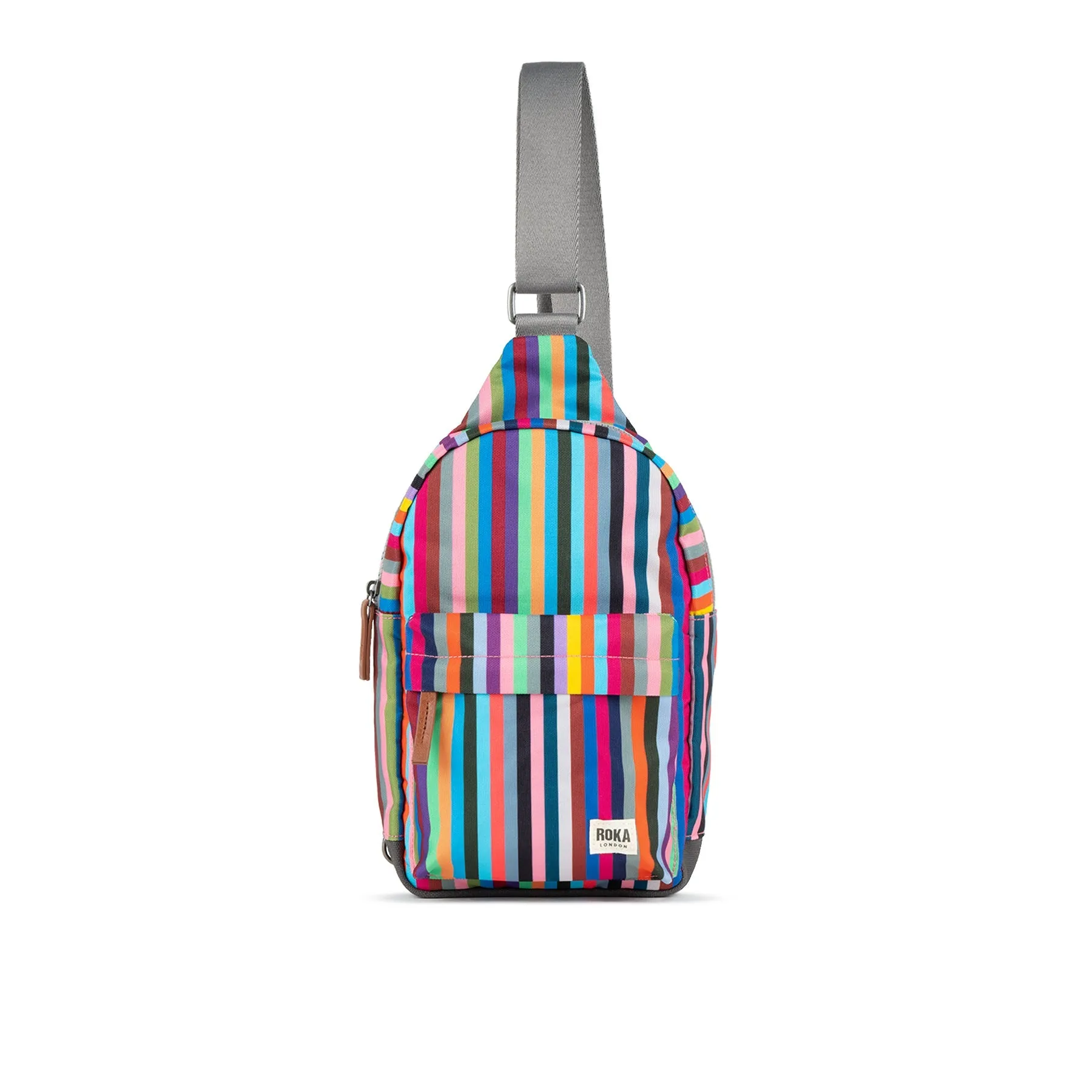ROKA Willesden B Multi Stripe Large Recycled Canvas Bag - OS