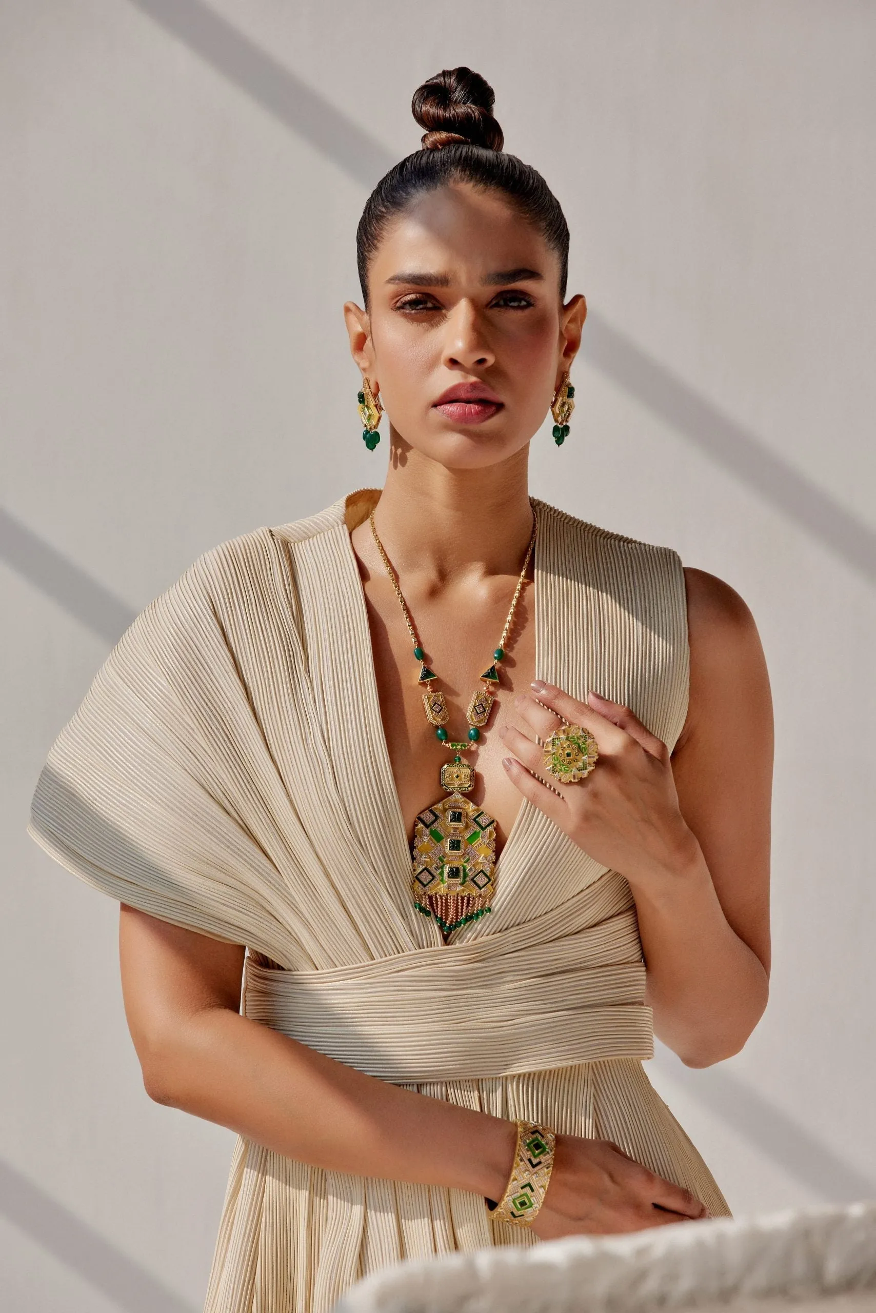 Rumeli Angular Necklace  JJV by JJ Valaya