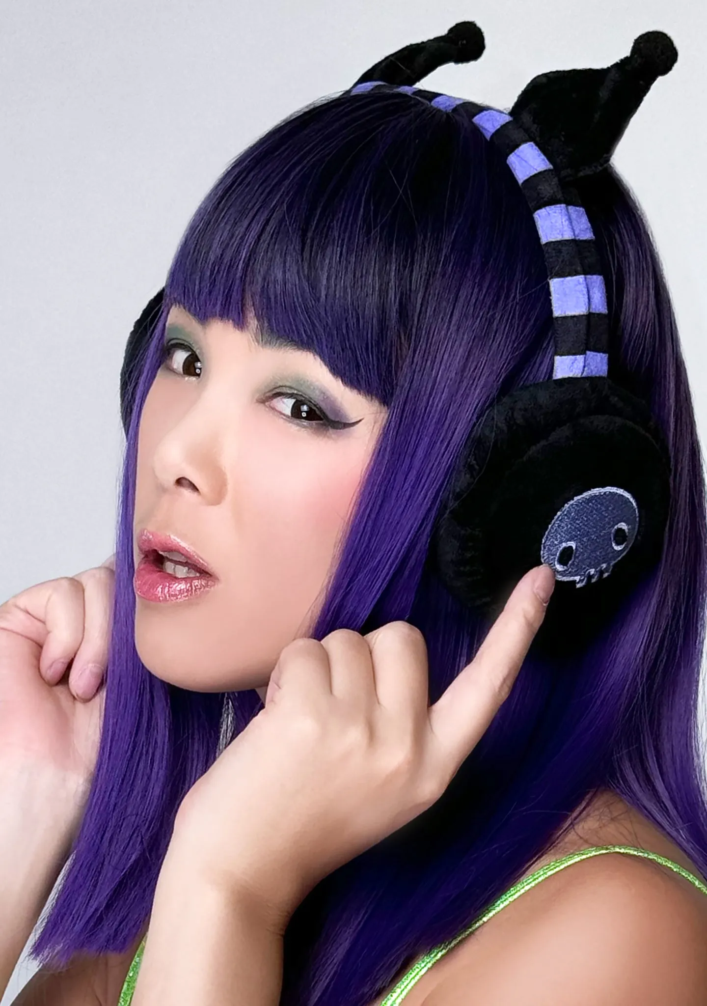 Sanrio Kuromi Foldable Cosplay Earmuff