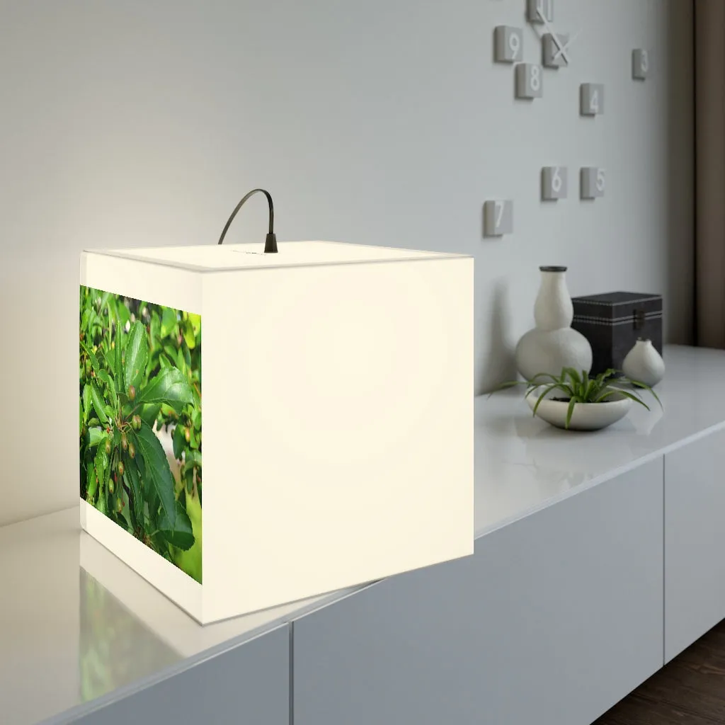 Seed and Green Leaves Personalized Lamp