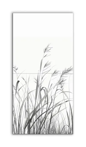 Serene Grayscale Elegance: Tall Grasses
