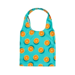 SHEIKHOZ Pop Orange Printed Tote Bag
