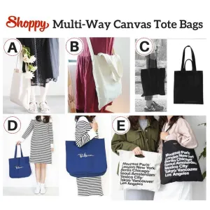 Shoppy Multi-Way Canvas Tote Bag