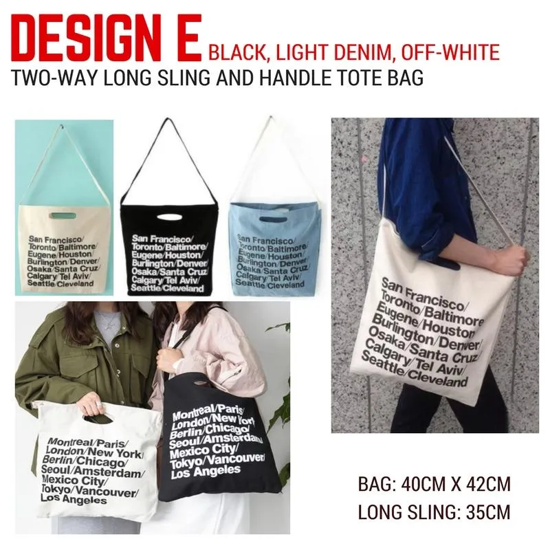 Shoppy Multi-Way Canvas Tote Bag