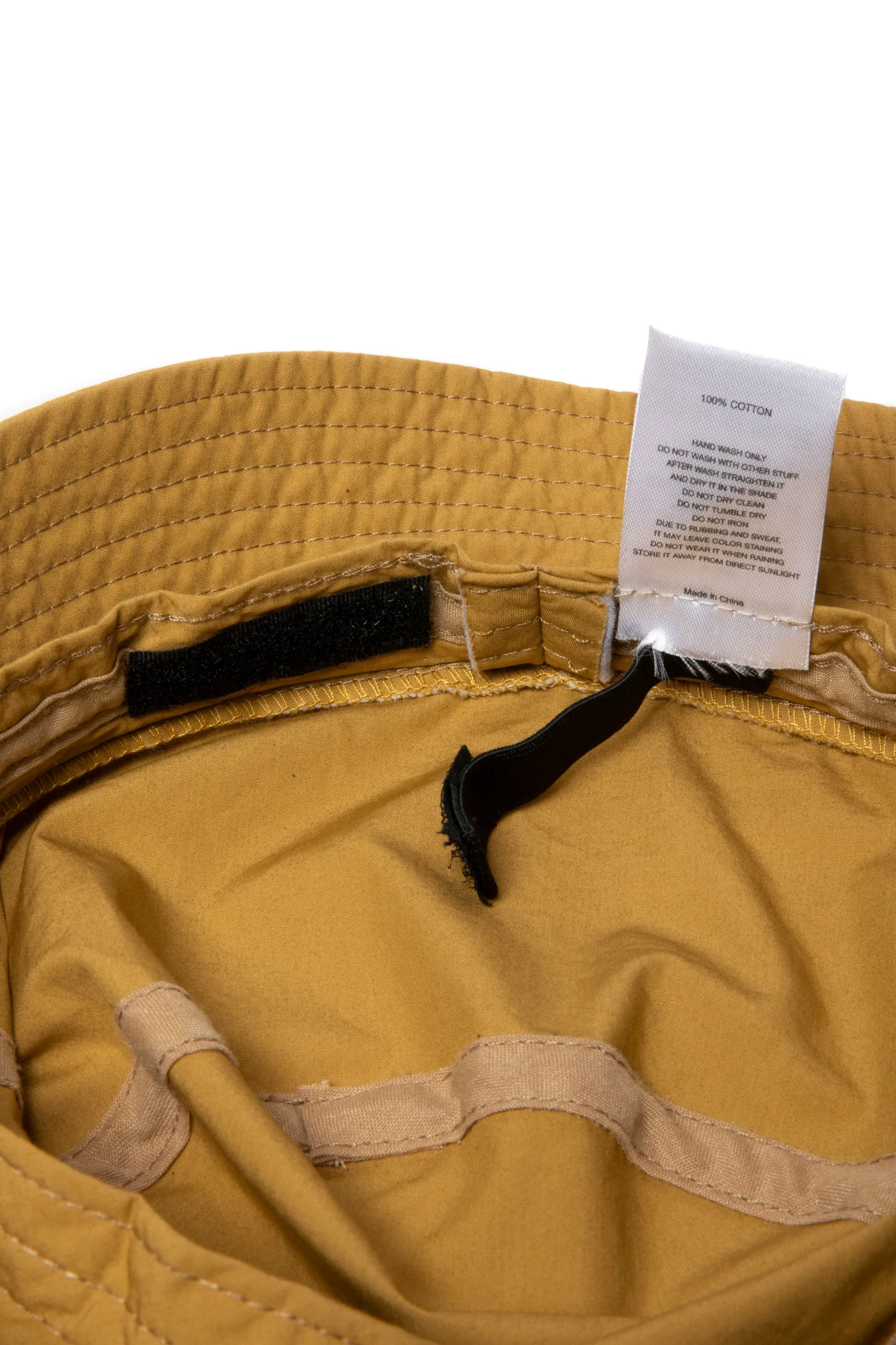 SIDE LOGO LIGHT BUCKET HAT MUSTARD