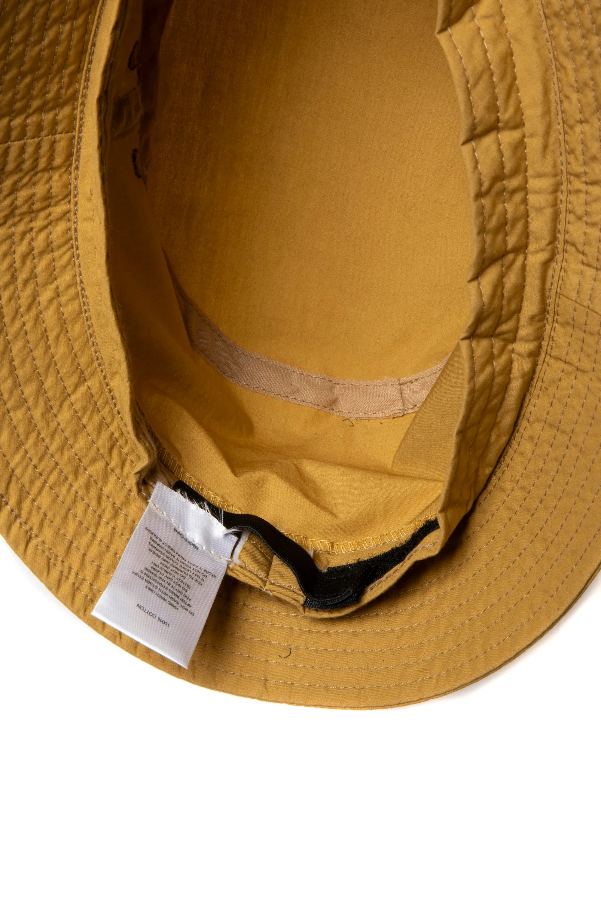SIDE LOGO LIGHT BUCKET HAT MUSTARD
