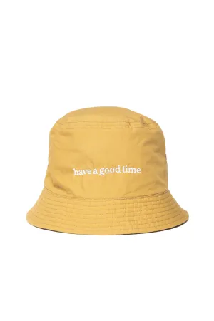 SIDE LOGO LIGHT BUCKET HAT MUSTARD