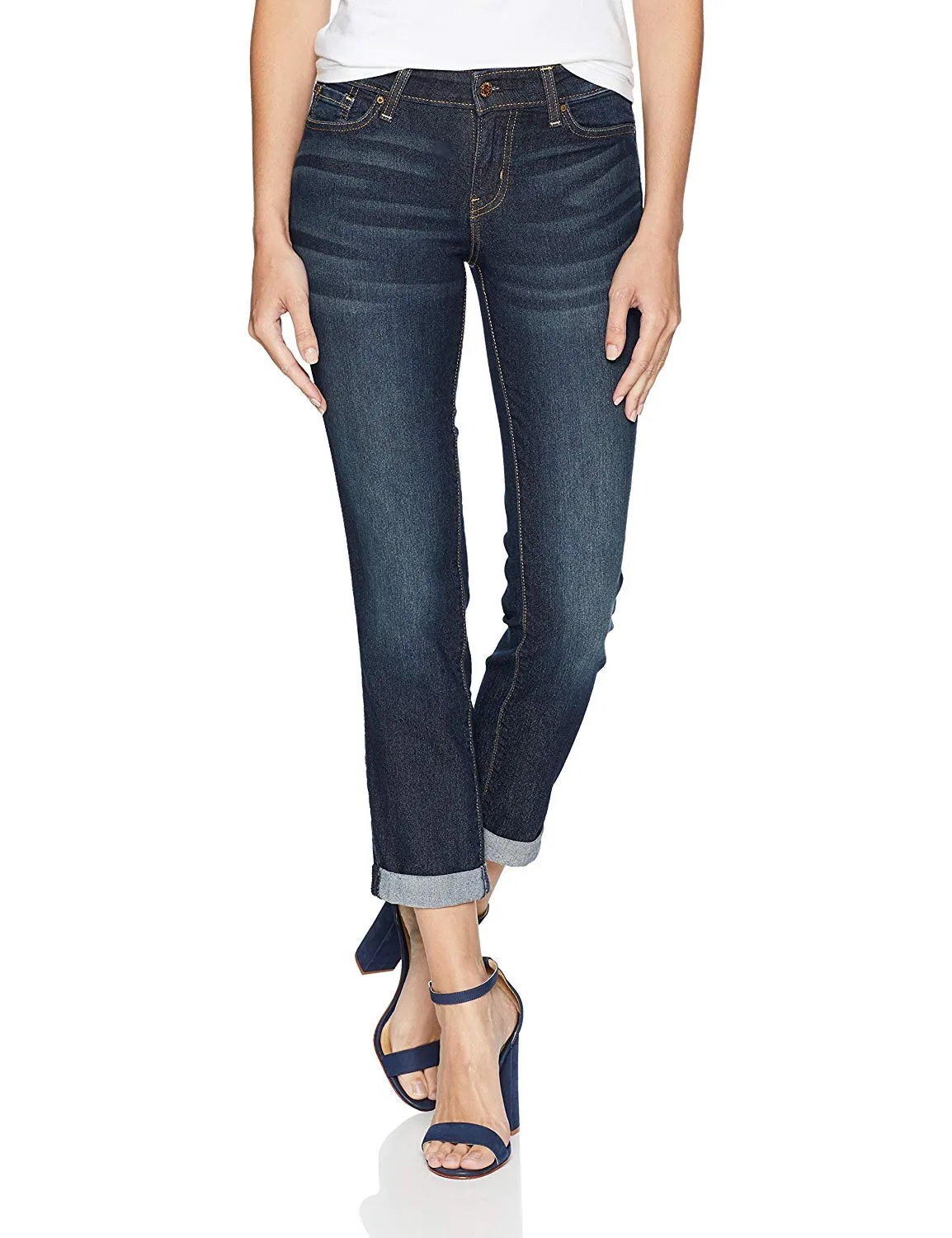 Signature by Levi Strauss & Co. Gold Label Women's Mid Rise Slim Boyfriend Jeans