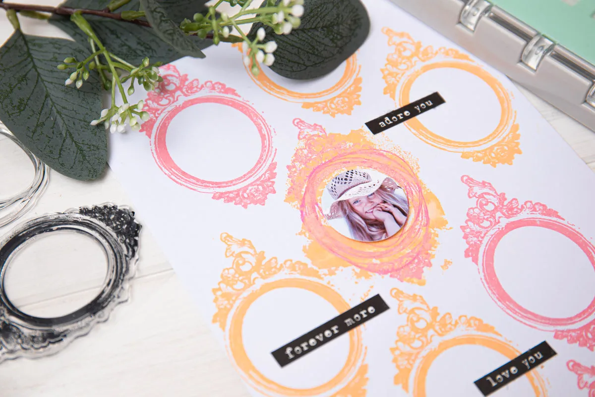 Sizzix Clear Layering Stamp Set By 49 & Market - Artsy Regal Frame