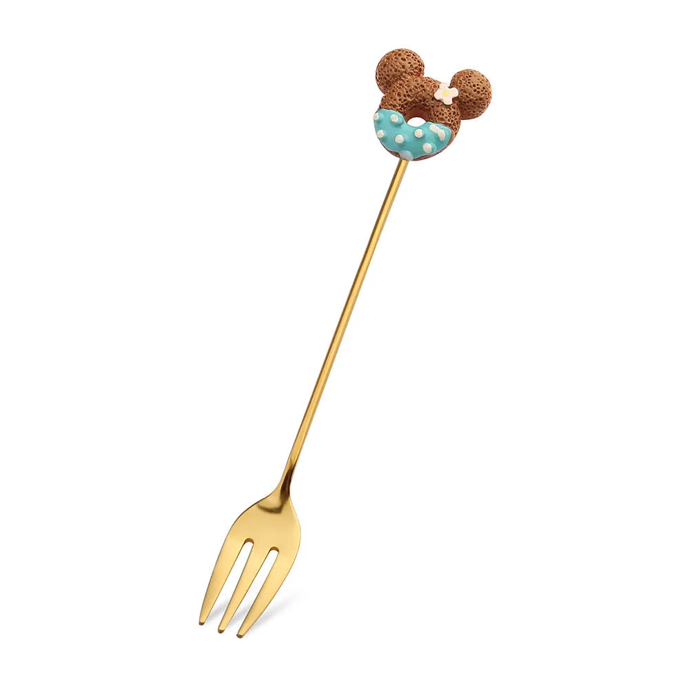 Small Spoon Dessert Fork Donut Spoon Lollipop Macaron Spoon Small Spoon Mouse Head