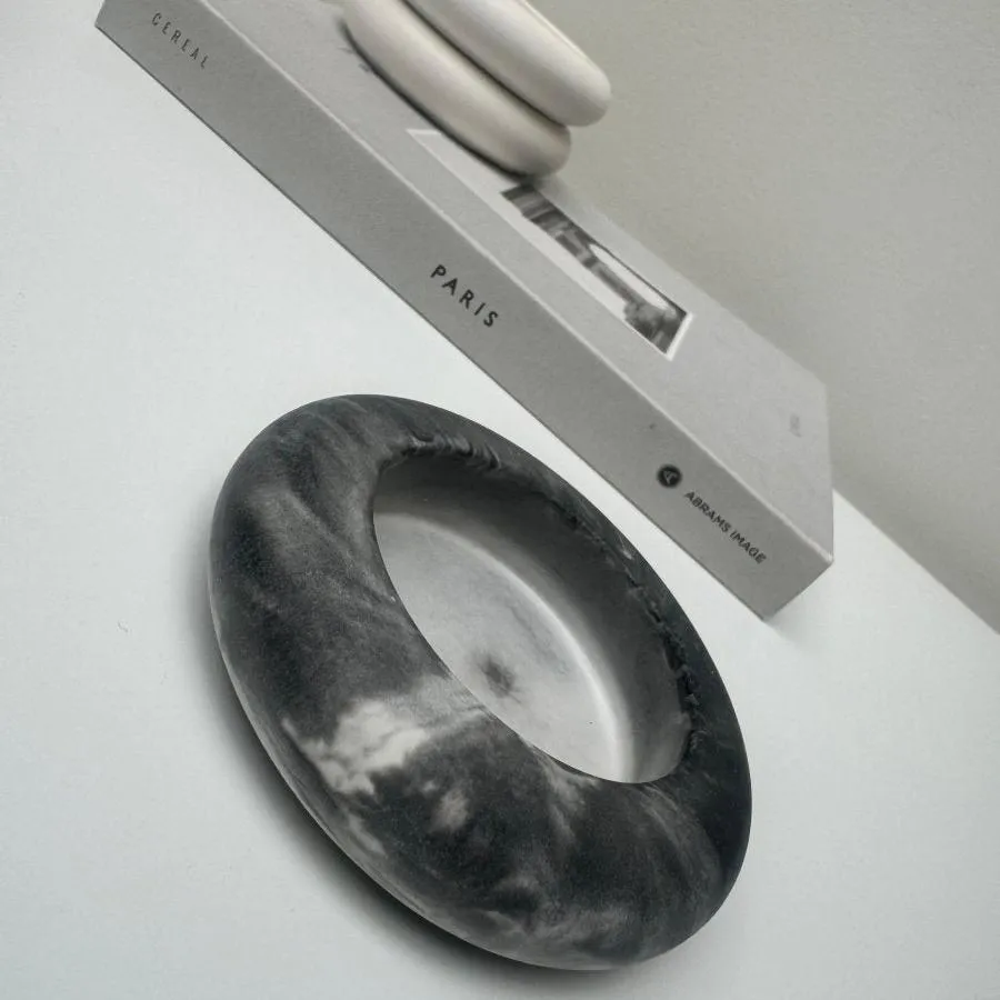 Small Stone Dish Candle holder