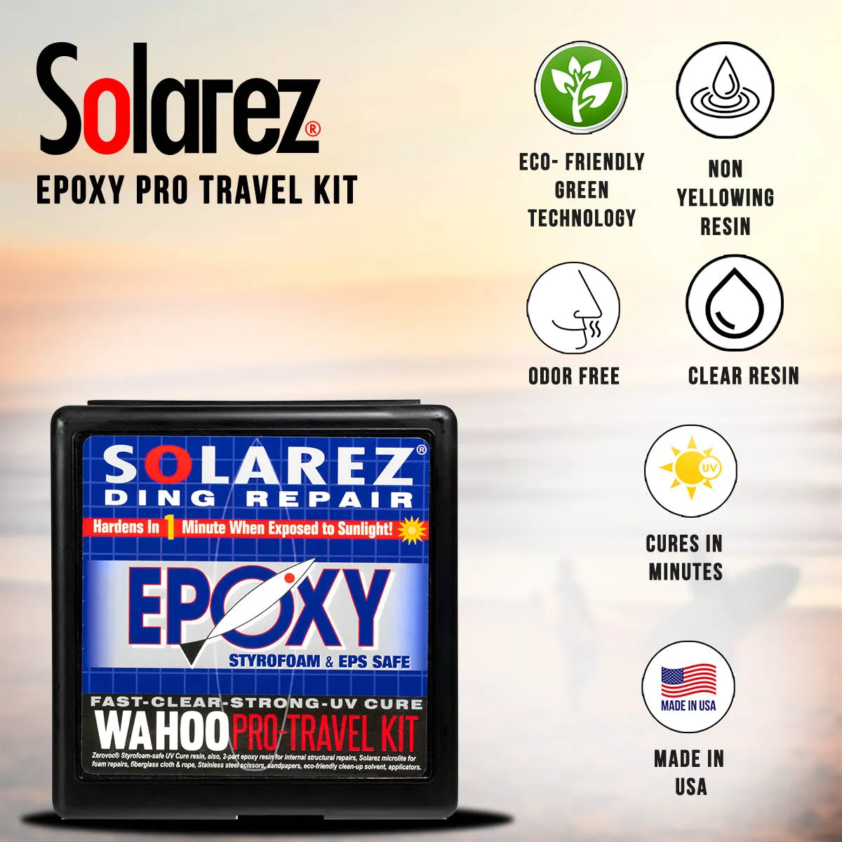 Solarez Epoxy Pro Travel Ding Repair Kit