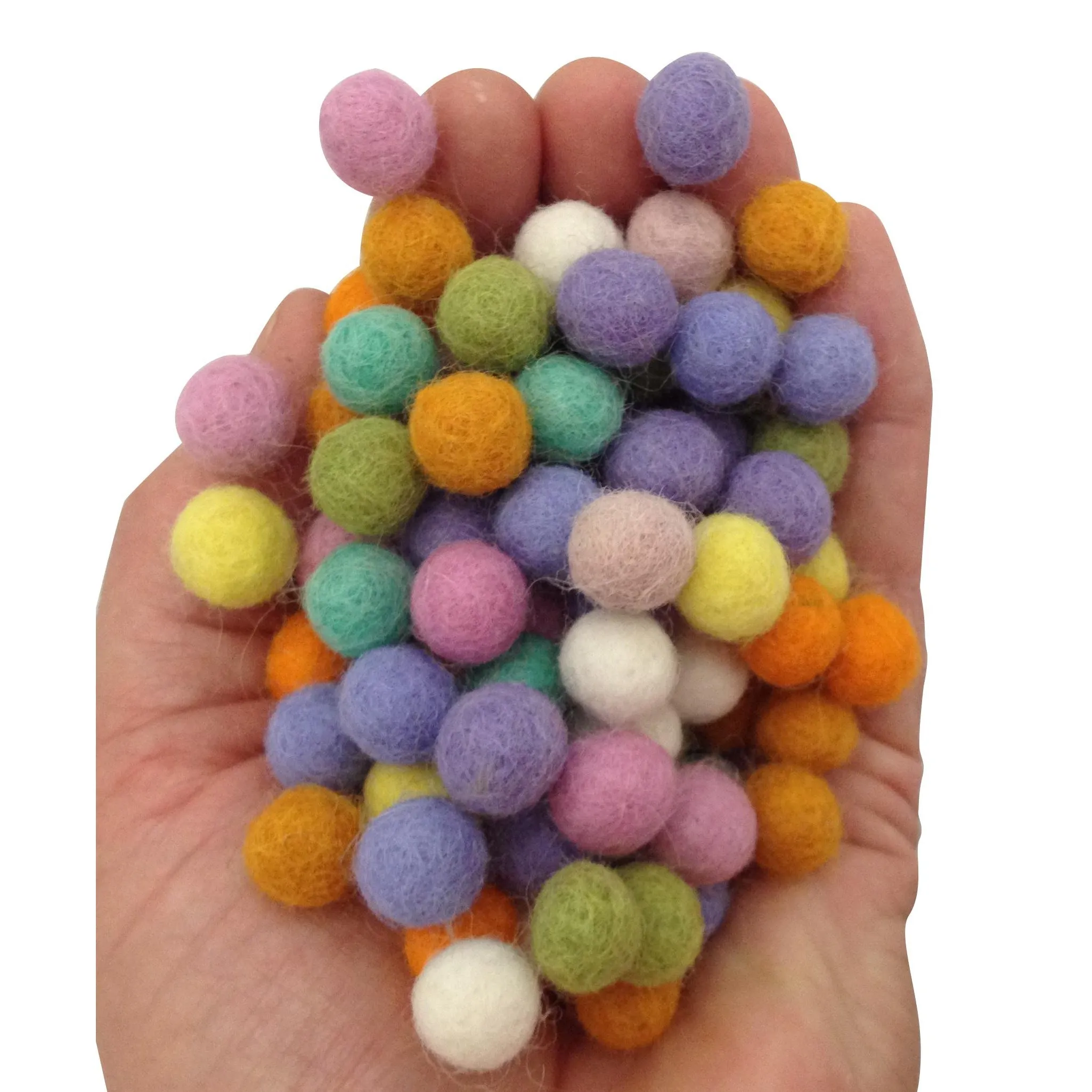 Spring Felt Balls - 100 pieces (1.5cm)
