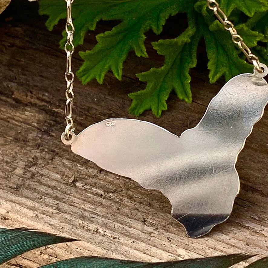 Sterling silver and copper necklace.
