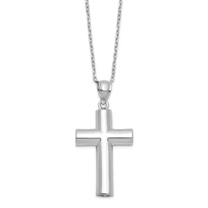 Sterling Silver Cross Ash Holder 18" Necklace