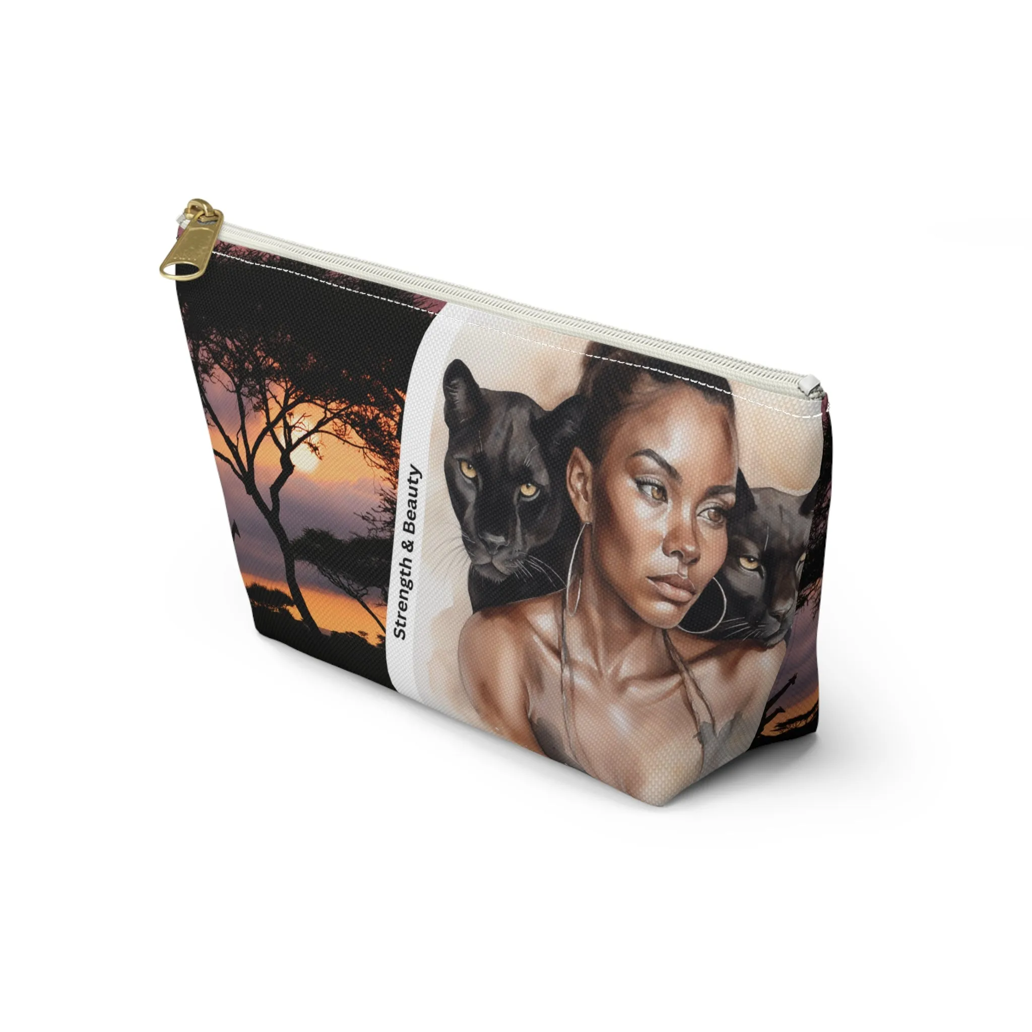 Strength and Beauty - cosmetic pouch