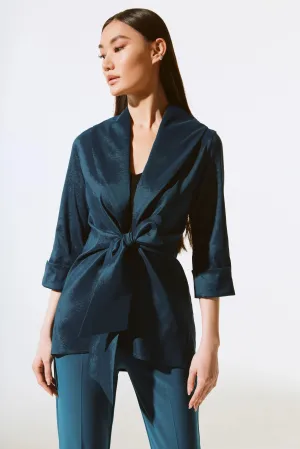 Stretch Taffeta Front Tie Cover Up