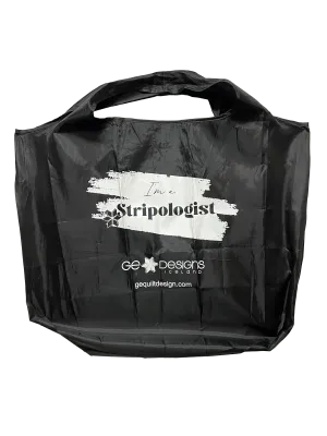 Stripology Tote Bag Black