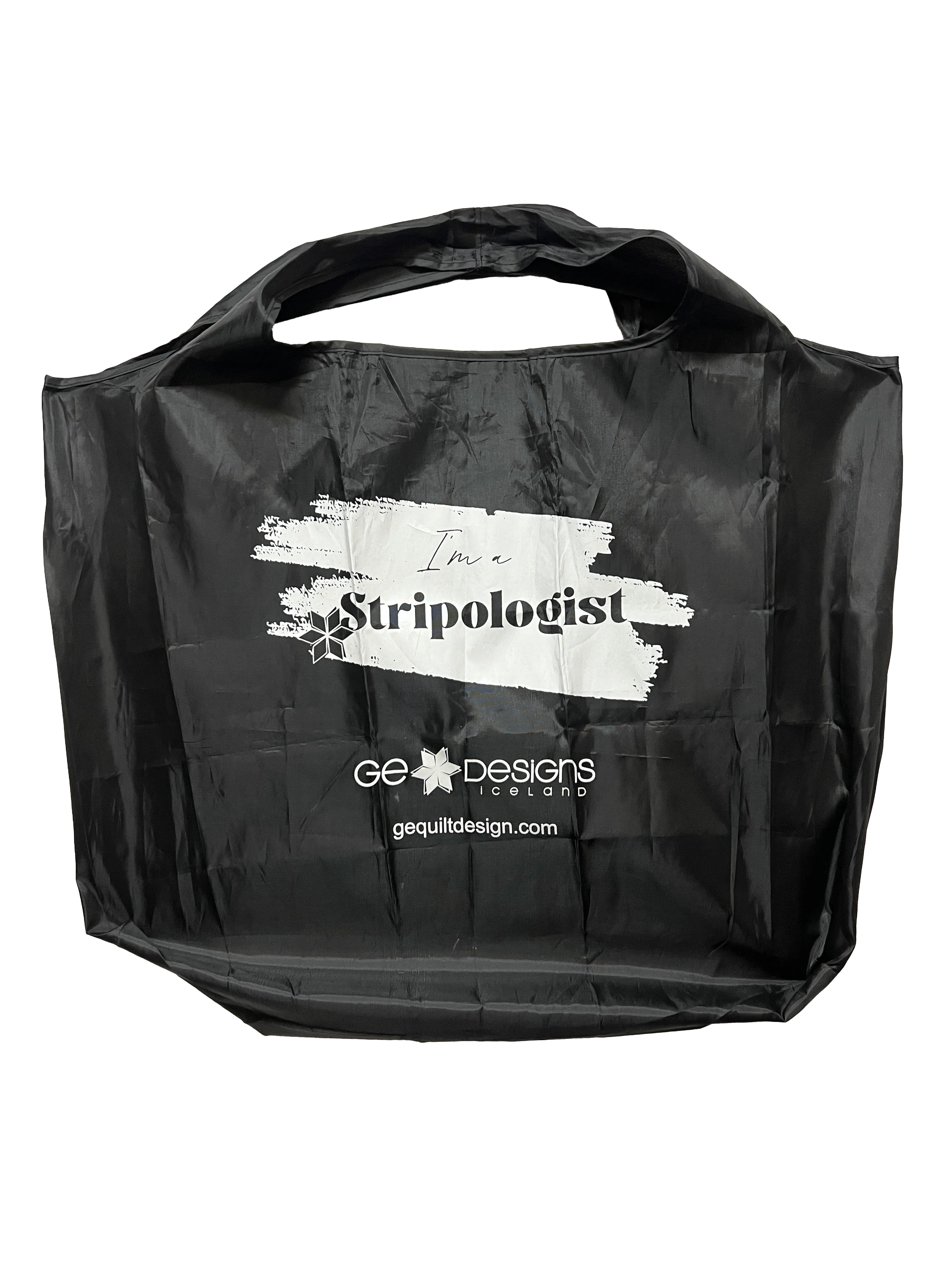 Stripology Tote Bag Black
