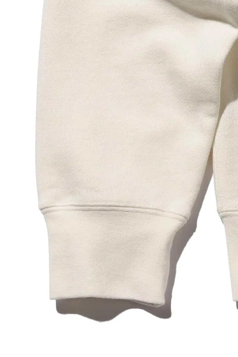 Sweat Half Zip - White