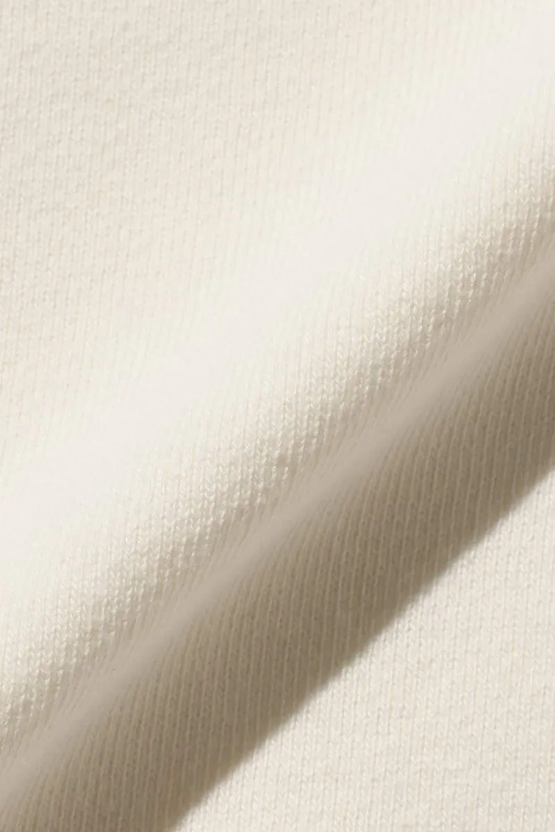 Sweat Half Zip - White