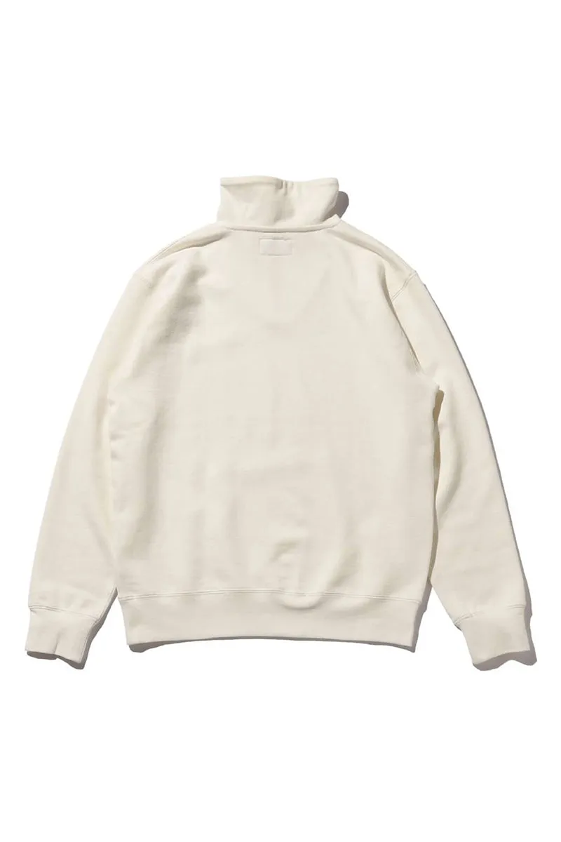 Sweat Half Zip - White