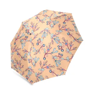 Swift Floral Peache Foldable Umbrella