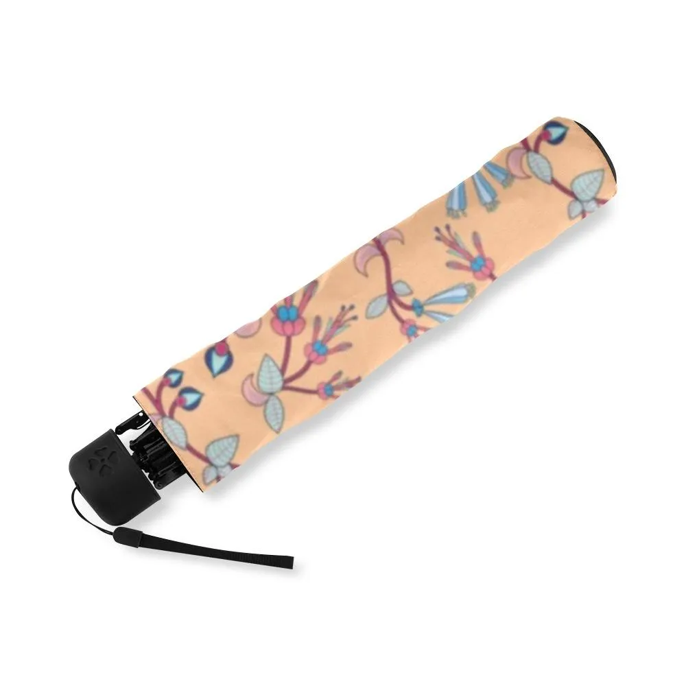 Swift Floral Peache Foldable Umbrella