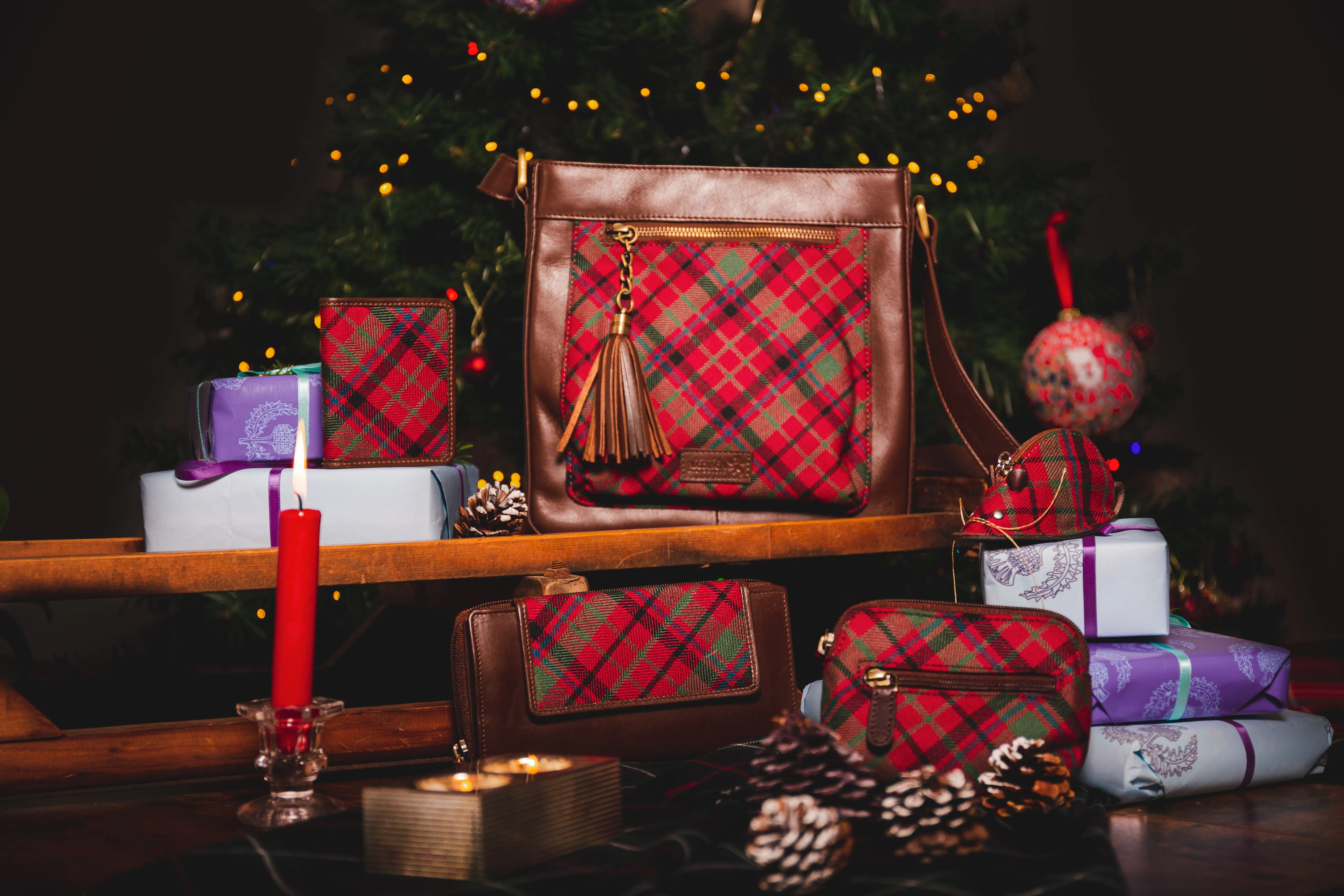 Tartan & Leather Iona Handbag