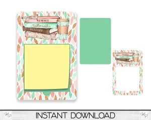 Teacher Sticky Notepad Holder PNG Sublimation Design, Note Pad Holder Digital Download
