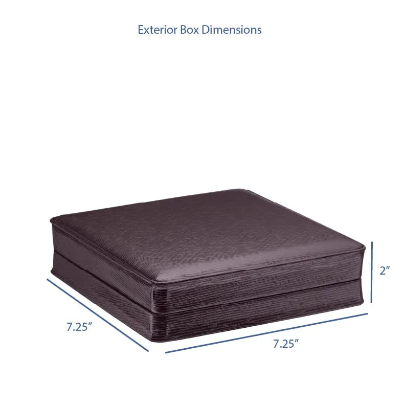 Textured Leatherette Necklace Box, Exquisite Collection