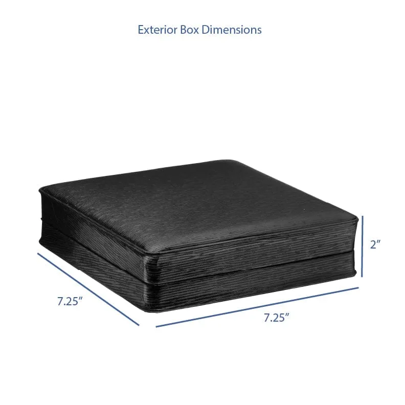 Textured Leatherette Necklace Box, Exquisite Collection