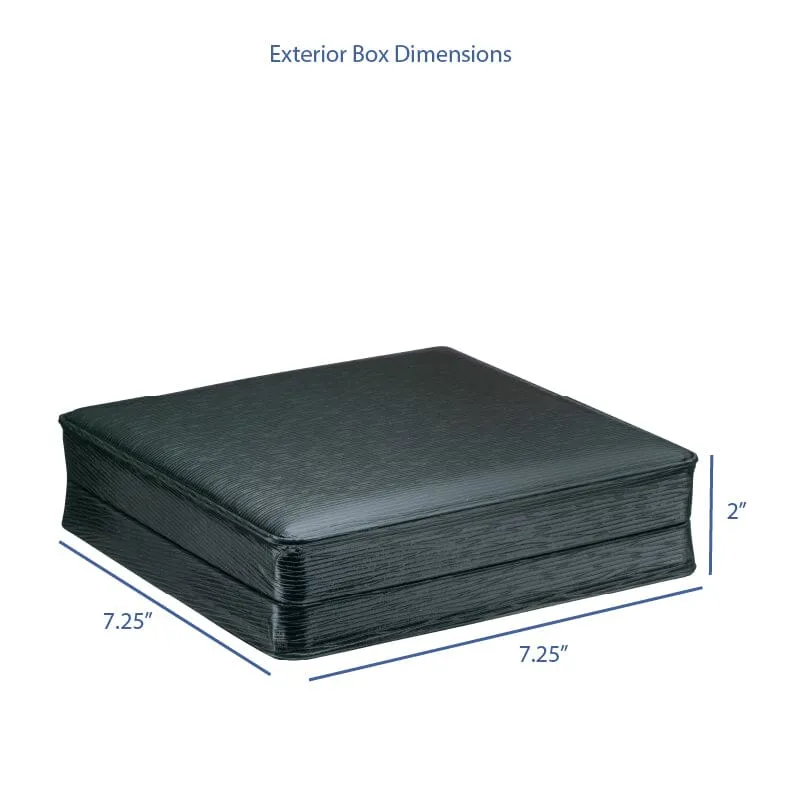 Textured Leatherette Necklace Box, Exquisite Collection