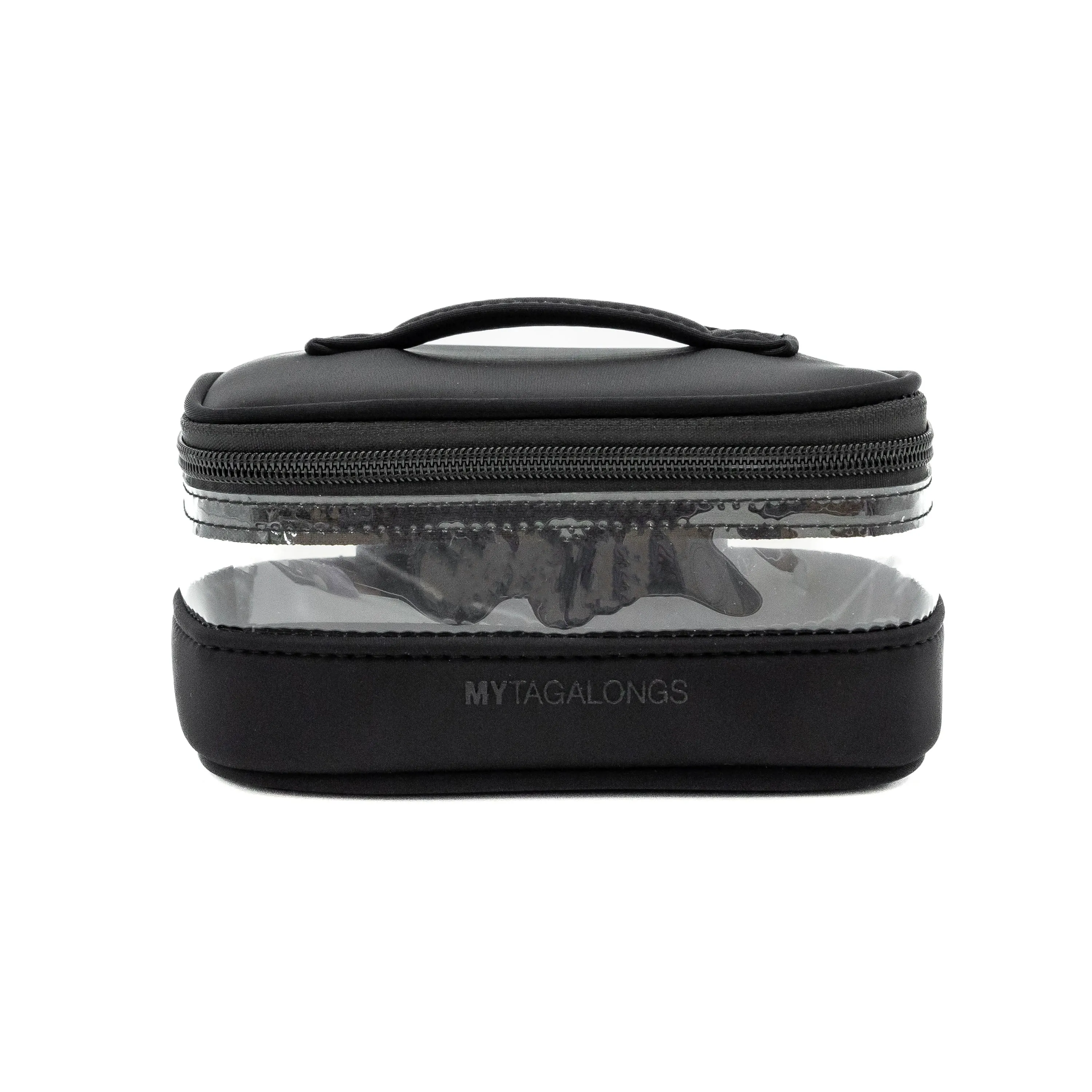 THE MINI CLEAR TRAIN CASE - BLACK
