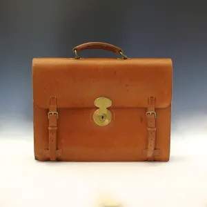 Three Pocket Leather Briefcase