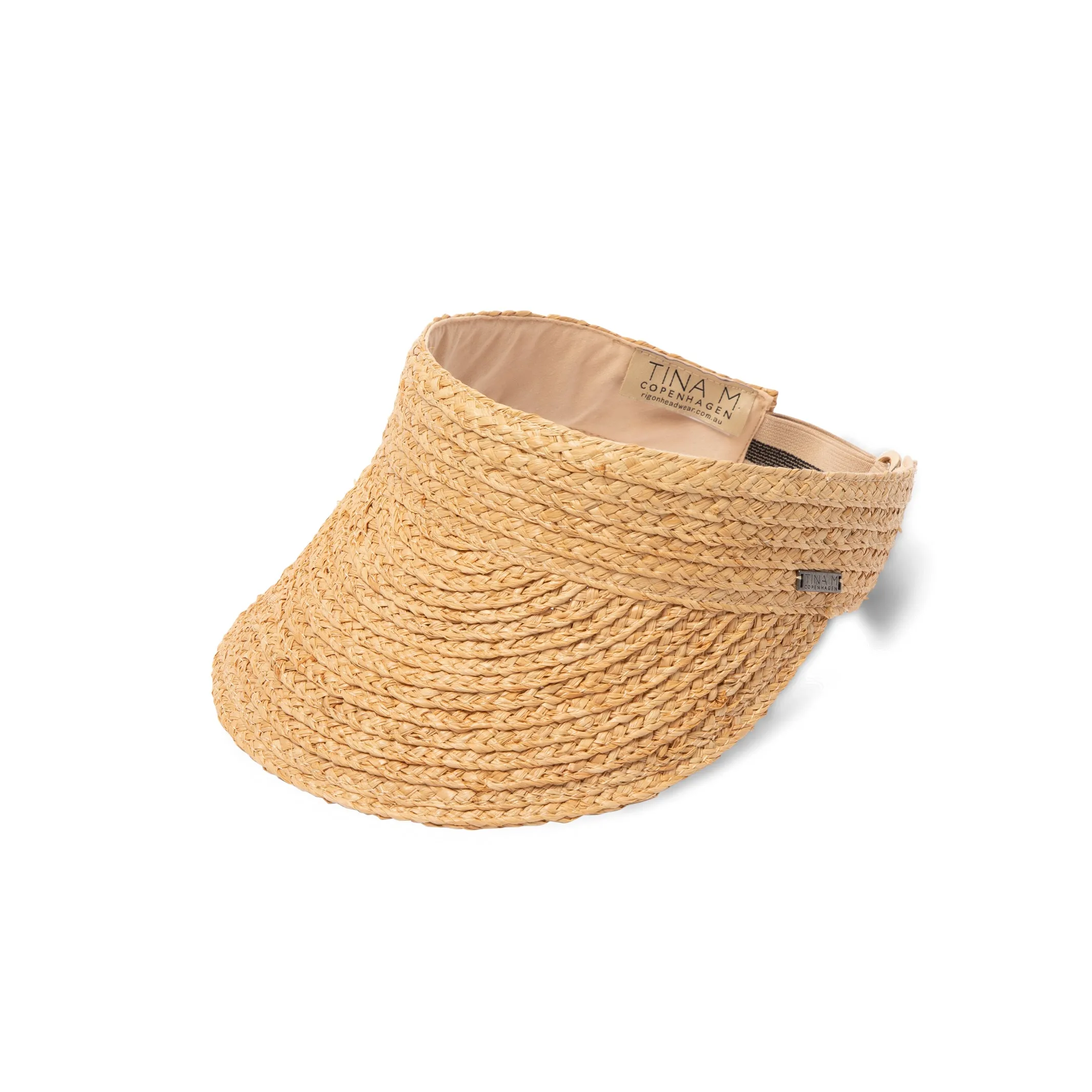 Tina M Copenhagen Noosa Raffia Visor - Natural