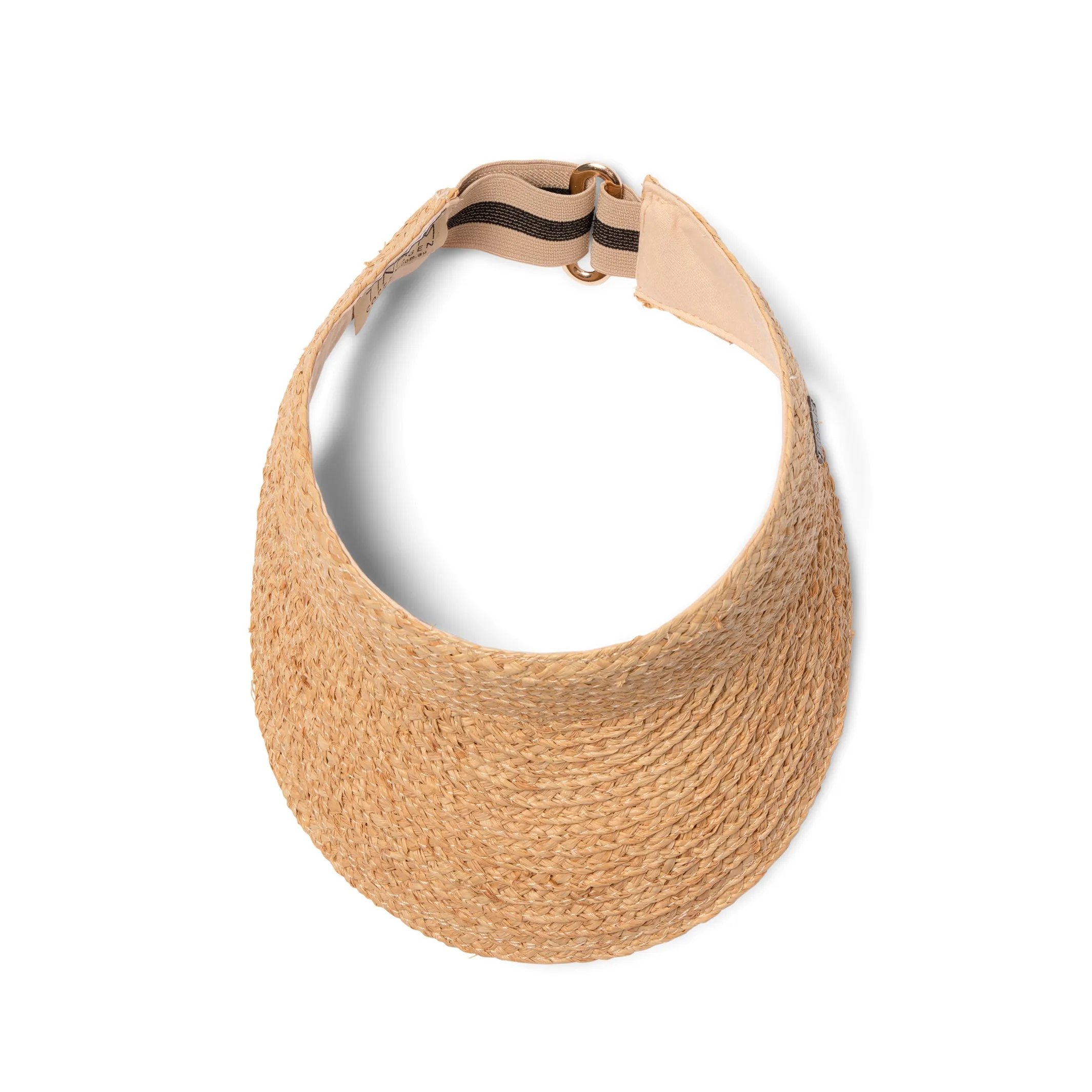 Tina M Copenhagen Noosa Raffia Visor - Natural