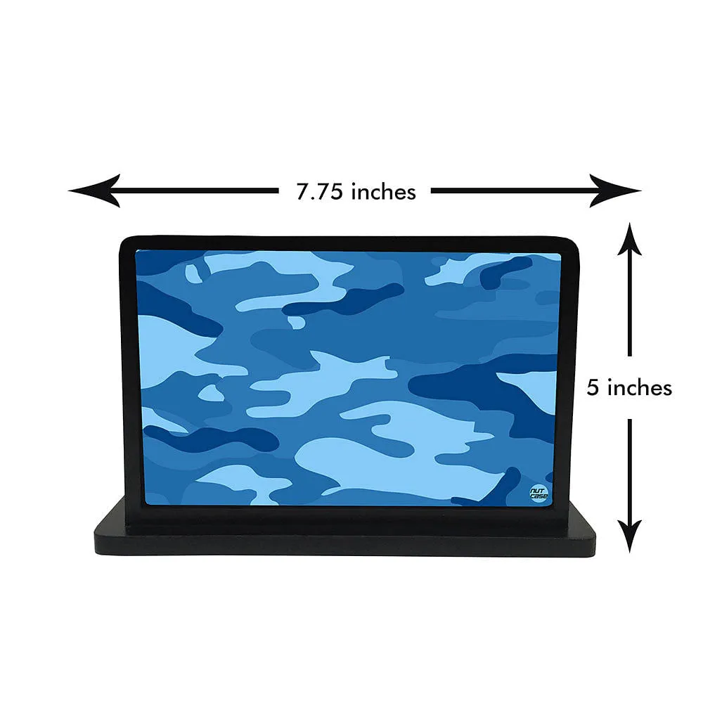Tissue Holder Paper Napkin Stand - Blue Camo