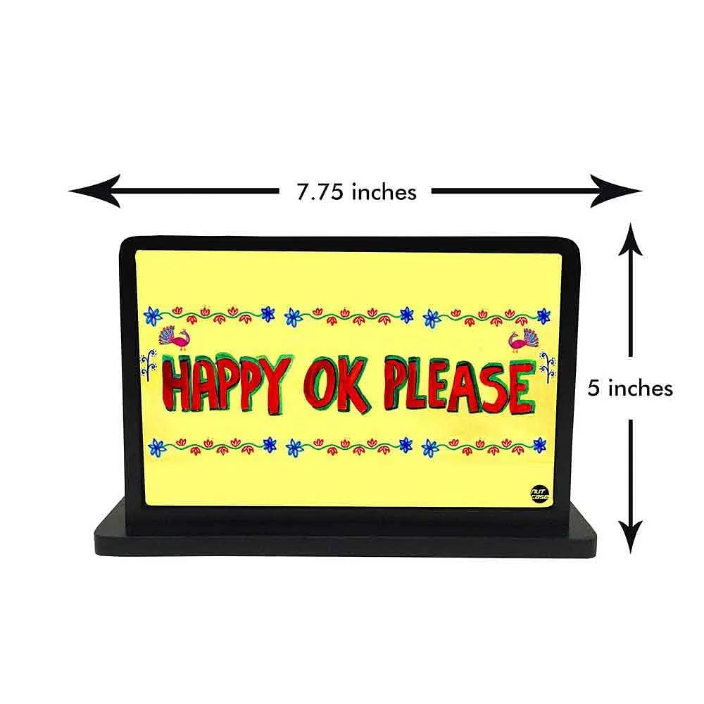 Tissue Holder Paper Napkin Stand - Happpy Ok Please